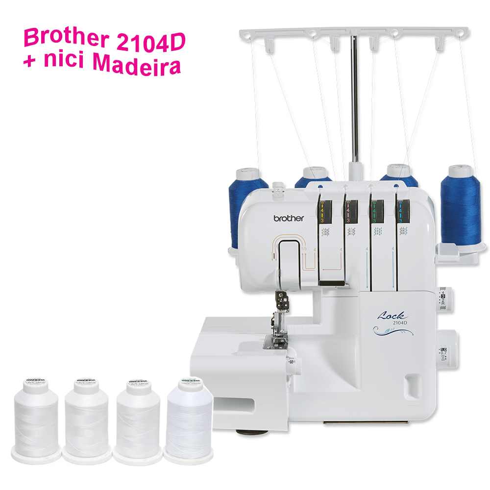Owerlock Brother 2104D + nici Madeira gratis!