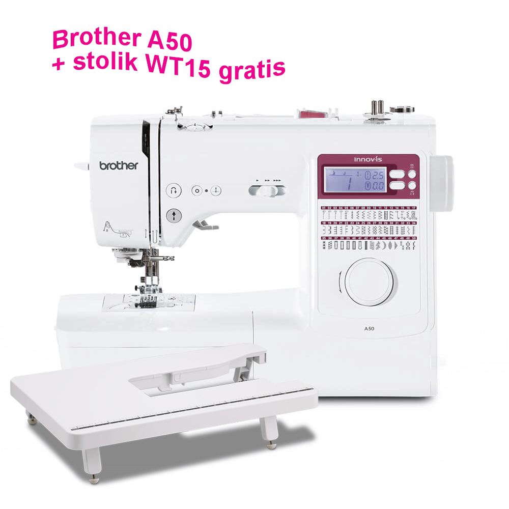 Maszna Brother A50 + stolik WT15 gratis!