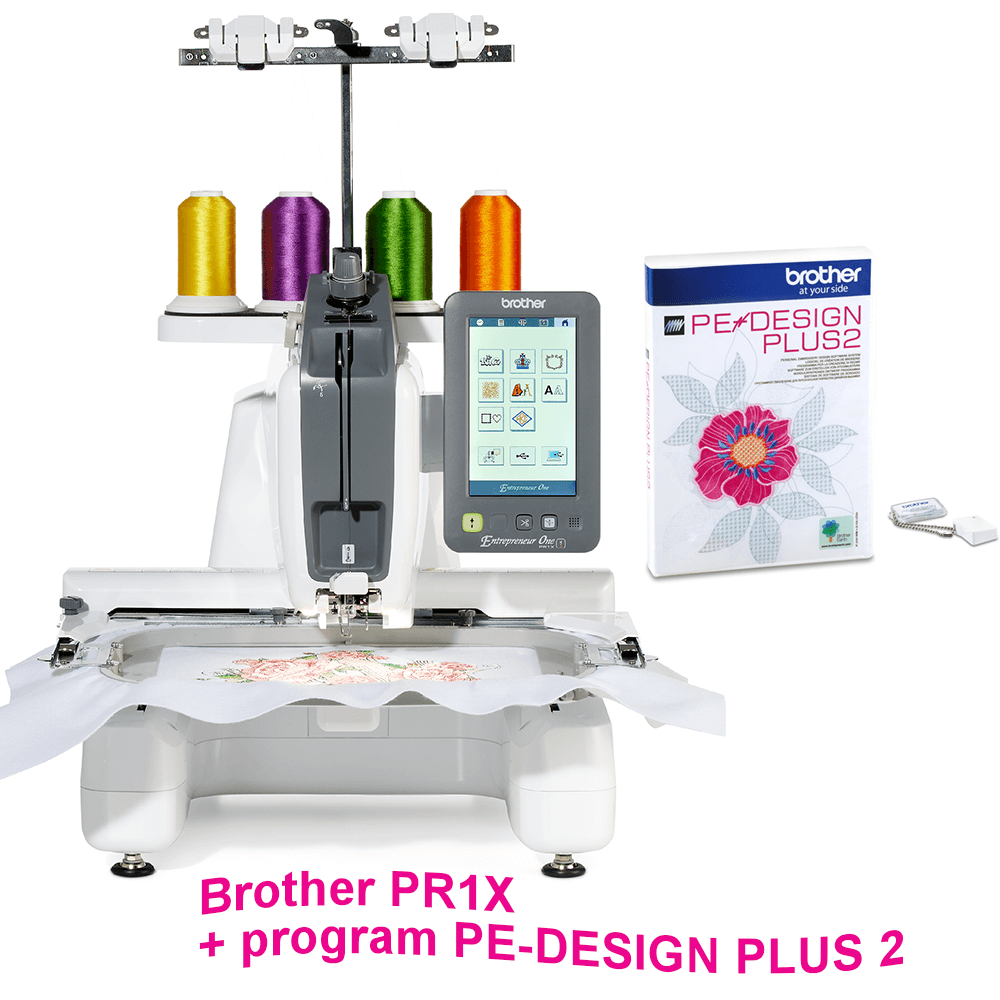 Brother PR1X + program PE DESIGN PLUS 2