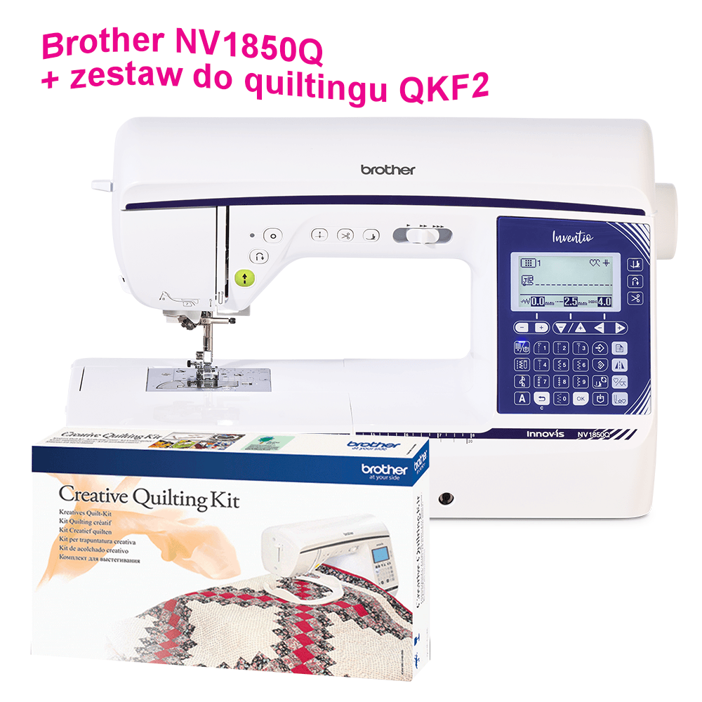 Maszyna Brother NV1850Q + zestaw do quiltingu QKF2 gratis!